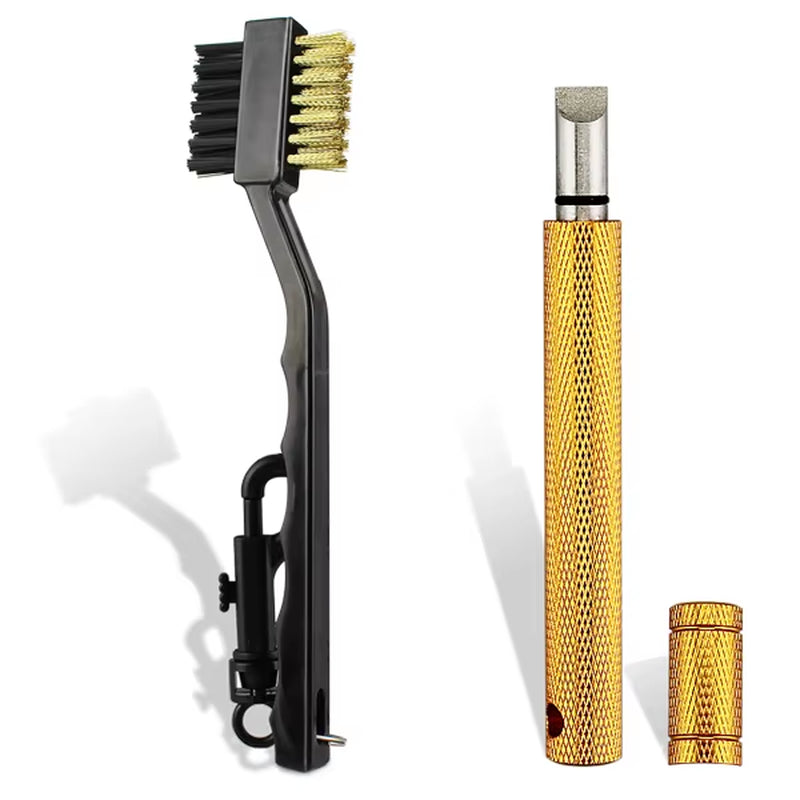 2Pcs/Set Golf Club Brush and Club Groove Sharpener 