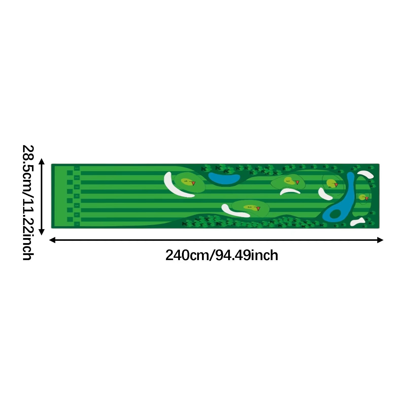 Golf Putting mat, Indoor Green 