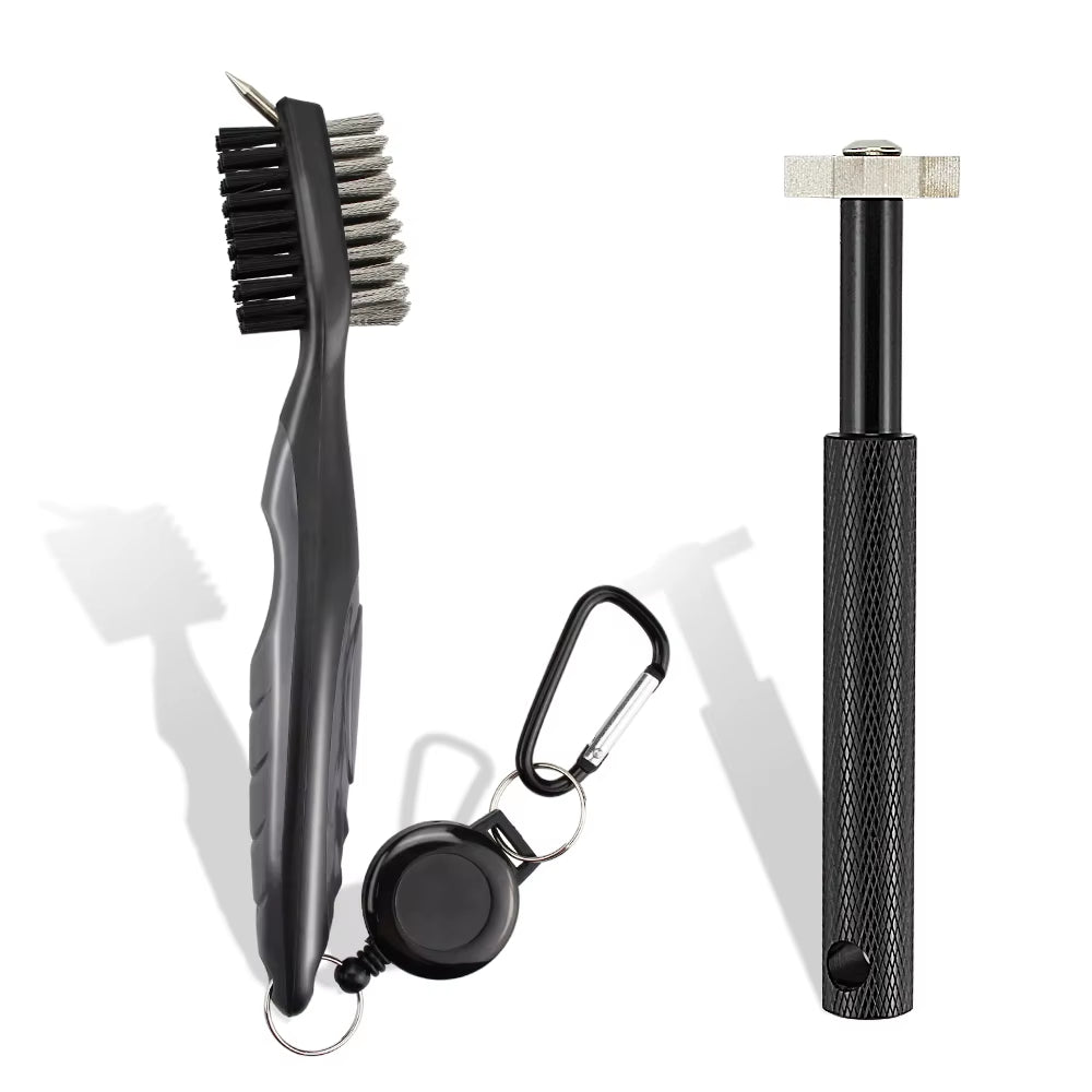 2Pcs/Set Golf Club Brush and Club Groove Sharpener 