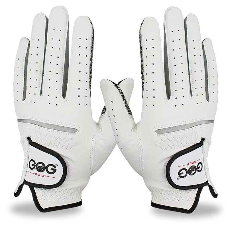 Golf Gloves Men's Left/Right Hand, Pure Sheepskin with Anti-Slip Granules