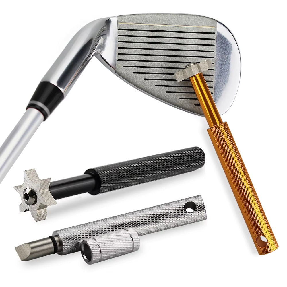 2Pcs/Set Golf Club Brush and Club Groove Sharpener 