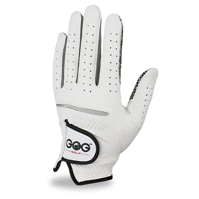Golf Gloves Men's Left/Right Hand, Pure Sheepskin with Anti-Slip Granules