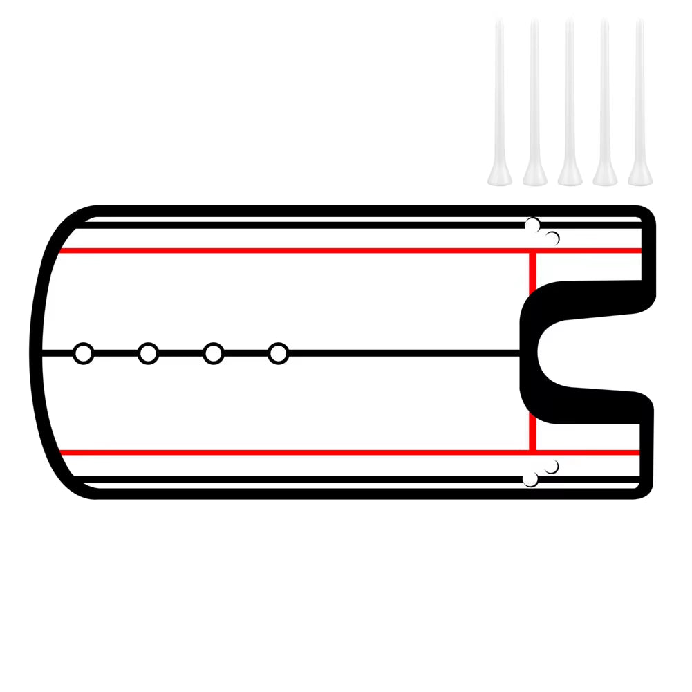 Golf Putting Practice Mirror, Alignment Training Aid