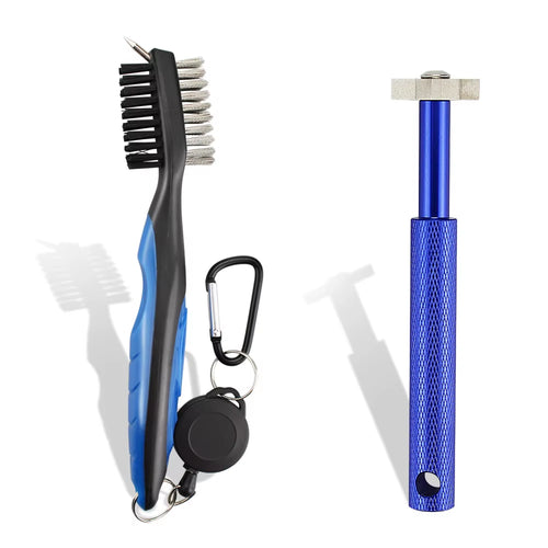 2Pcs/Set Golf Club Brush and Club Groove Sharpener 