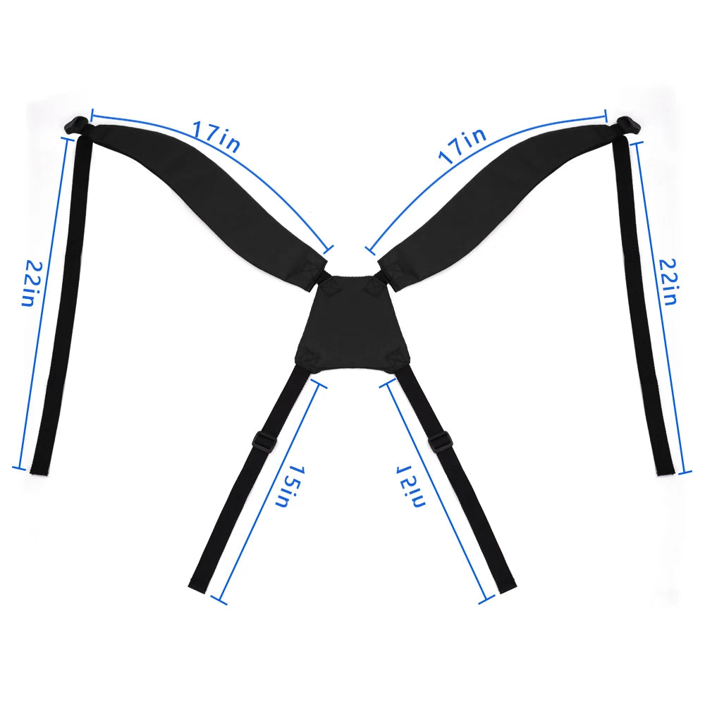 Golf Bag Strap Replacement Comfort Double Shoulder Adjustable Padded Strap 